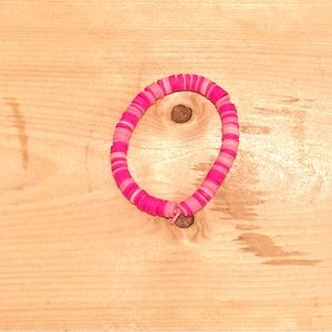 Beaded pink bracelet